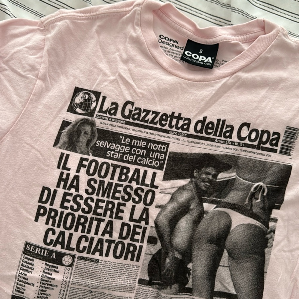 Soccer graphic tee shirt